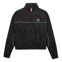 (WMNS) PUMA Logo Track Jacket 'Black' 535184-01
