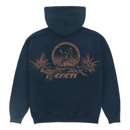 Travis Scott Cactus Jack CACTI Series Alphabet Printing hooded Long Sleeves Unisex Blue TC-79