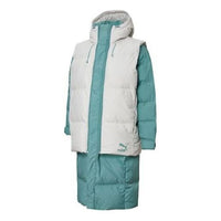 PUMA Layer Down Jacket 'Teal White' 598317-94
