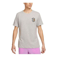 Nike Dri-FIT Doughnut Logo Training T-Shirt 'Dark Grey Heather' FD0138-063
