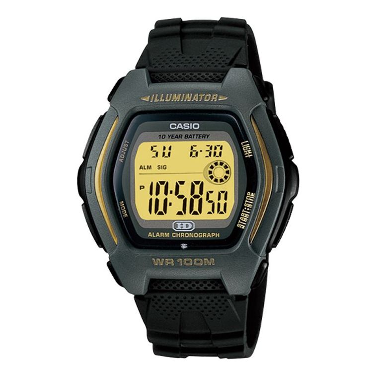 CASIO Sports Analog Mens Black/Yellow Digital HDD-600G-9A2021