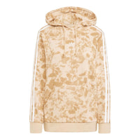 (WMNS) adidas Logo Hoodie Asia Sizing 'Beige' IX6000