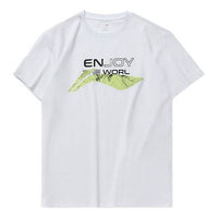 Li-Ning Alphabet Printing Large Logo Casual Short Sleeve White AHSQ583-1