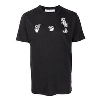 Off-White x New Era x MLB Crossover SS22 Logo Printing Short Sleeve Ordinary Version Black OMAA027G21JER0061001