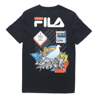 Fila x staple Crossover Logo Short Sleeve Blue T11M024114F-NV
