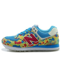 (WMNS) New Balance 574 Sneakers Blue/Yellow WL574HPN