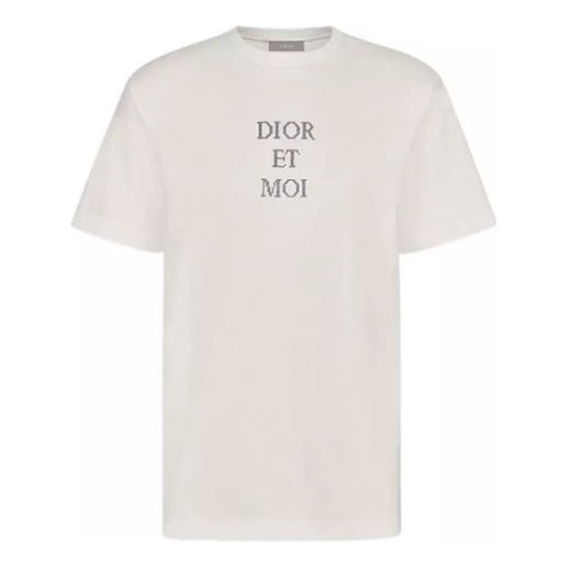 DIOR Alphabet Pattern Short Sleeve White 933J604A0554-008