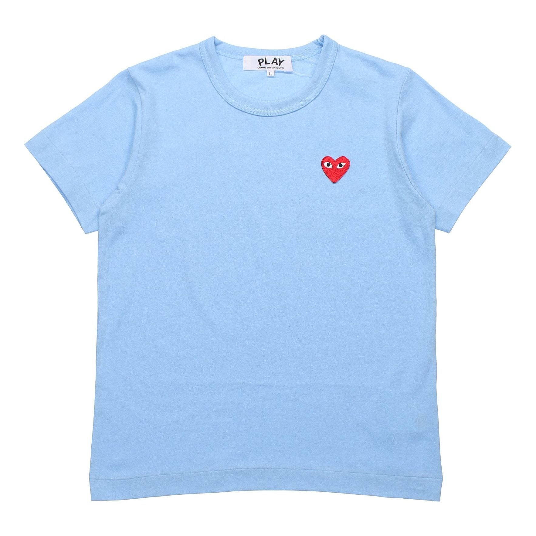(WMNS) COMME des GARCONS PLAY Small Logo Tee 'Blue' AZ-T271-051-1