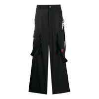 Off-White Embroidered Cargo Long Pants Loose Fit Black OMCF009E19E150221001