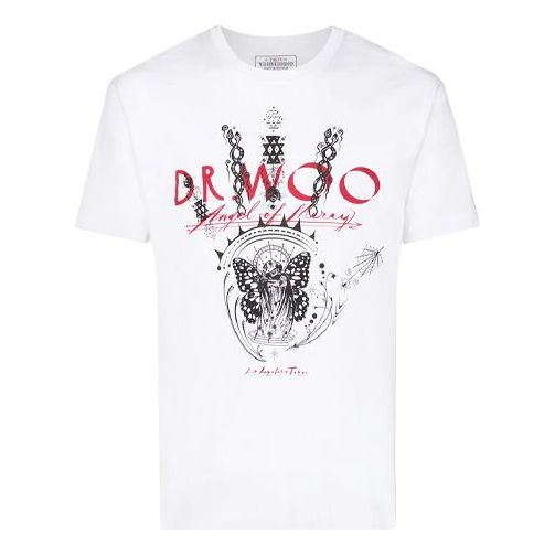 Men's NEIGHBORHOOD Printing Short Sleeve White 201PCDWNST02S