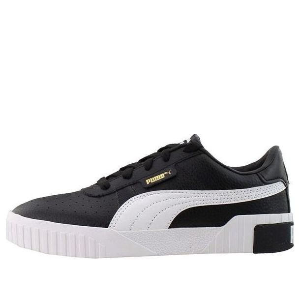 (PS) PUMA Cali Lace Up Low Top Shoes Black/White 369698-02