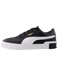 (PS) PUMA Cali Lace Up Low Top Shoes Black/White 369698-02