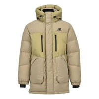 New Balance Winter Hooded Long Down Jacket Asia Sizing 'Khaki' NPA43111-BEI