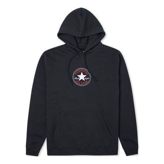 Converse Go-To Chuck Taylor Patch Standard Fit Pullover Hoodie Asia Sizing 'Black' 10024504-A01
