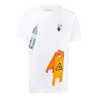 Off-White Pascal Applique Casual Tee Men's White OMAA027F20FAB0050110