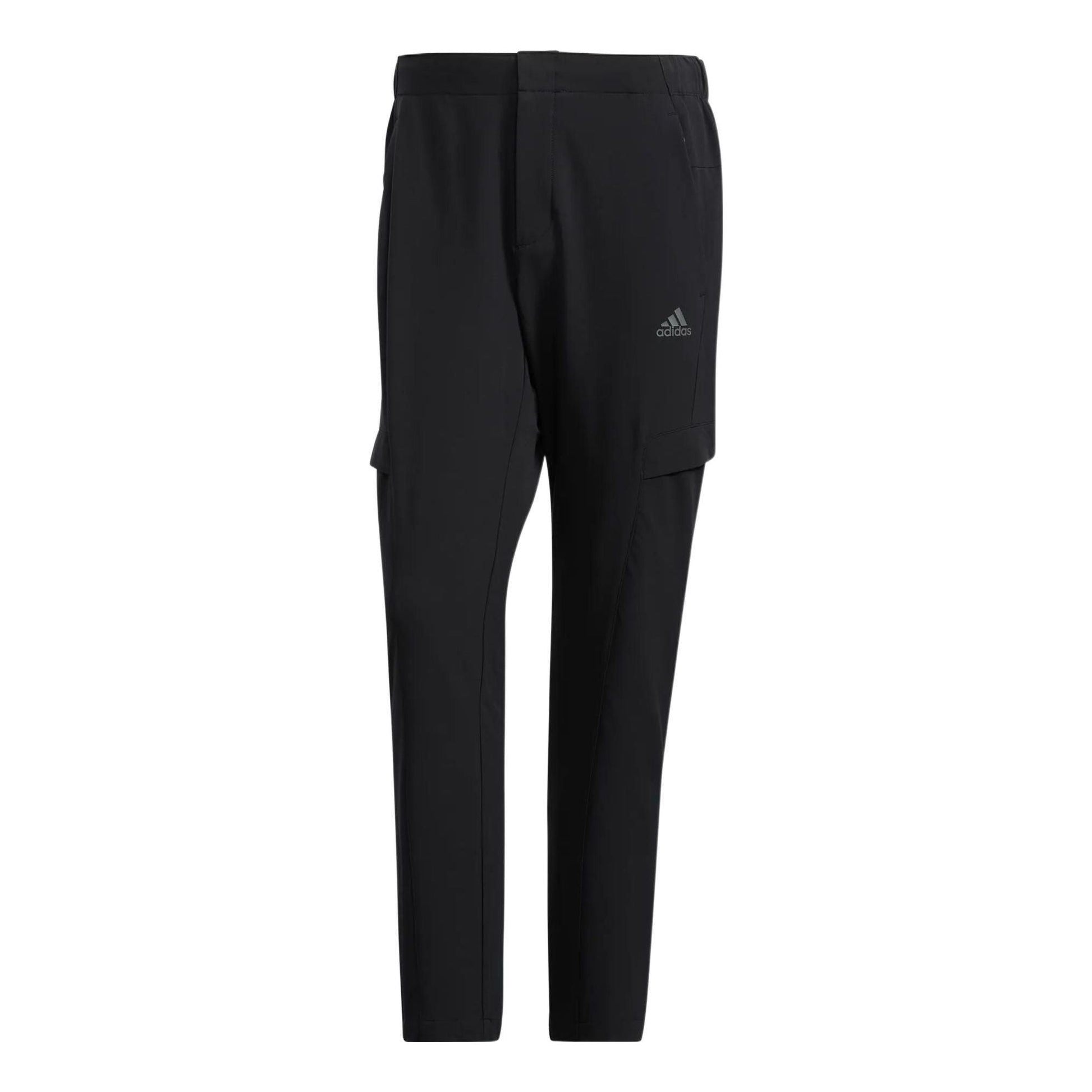 Men's adidas Solid Color Logo Printing Straight Sports Pants/Trousers/Joggers Black HE7379