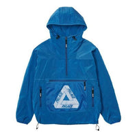 PALACE Tri-Ferg Half Zipper Reflective Jacket Unisex Blue P20JK019