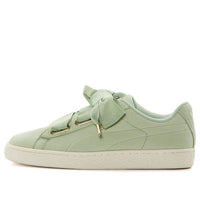 (WMNS) PUMA Basket Heart Shoes Green 369645-02