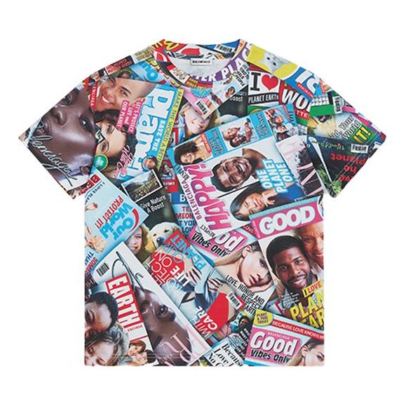 Balenciaga SS21 Printing Cotton Multicolor 612964TIV658470
