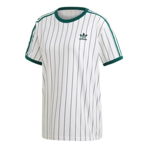 (WMNS) adidas originals Stripe Logo Round-neck White DU9931