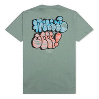 Off-White SS21 Pattern Cartoon Printing Short Sleeve Green OMAA027R21JER0085041