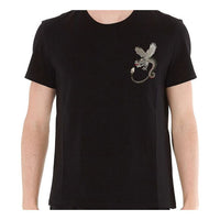 Men's Alexander McQueen Dragon Short Sleeve Black 609582-QOX04-1000