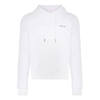 Off-White SS19 Printing Drawstring Printing Cotton Fleece Men White OMBB034S19D250220110
