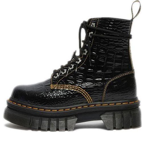 (WMNS) Dr. Martens Audrick x Heaven by Marc Jacobs Croc Boots 'Black' 27512001