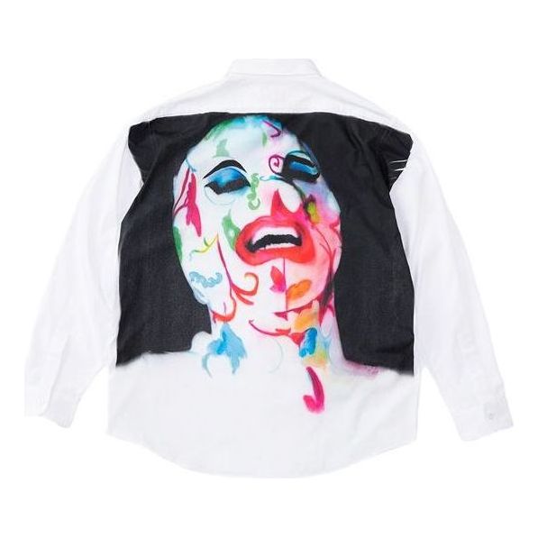 Supreme x Leigh Bowery Airbrushed Shirt 'White Black Red' SUP-SS20-723