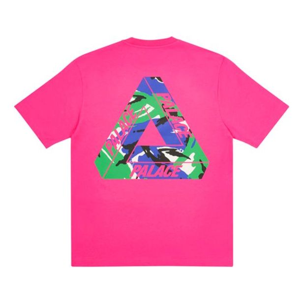 PALACE Back Printing Round Neck Short Sleeve Unisex Pink PAL-FW20-519