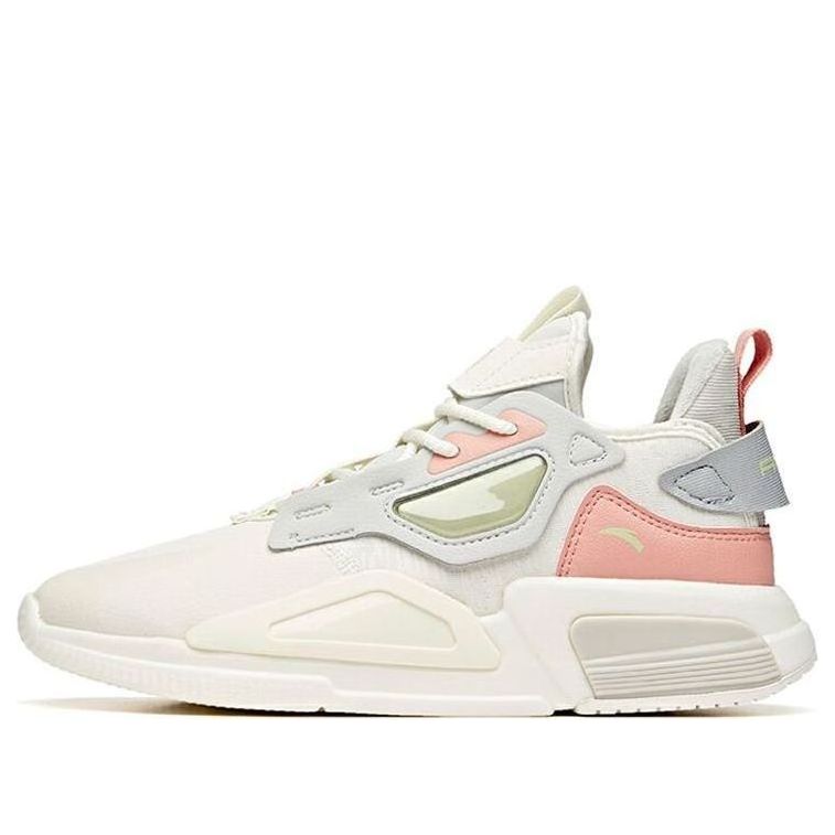 (WMNS) ANTA Running Series Sneakers Mid 'White Grey Pink' 122048808-6
