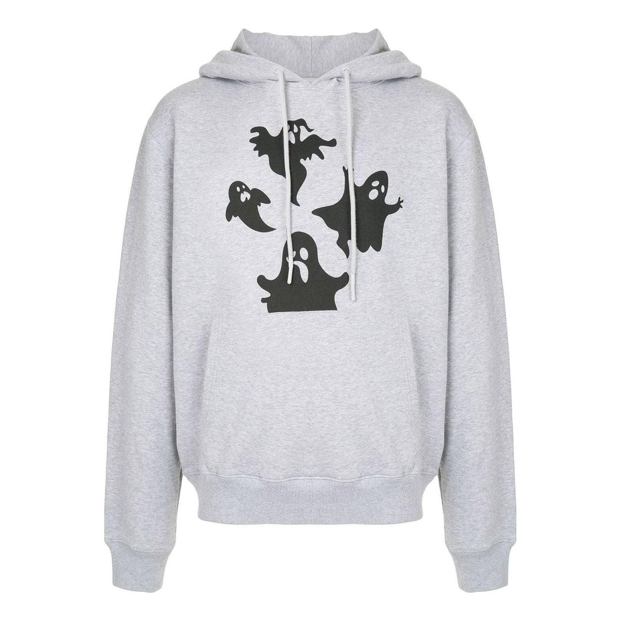 Men's Off-White Devil Printing Hooded Long Sleeves Gray OMBB034E20FLE0060810