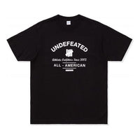 Men's UNDEFEATED ALL-AMERICAN Tee Alphabet Printing Black 80096-BLACK