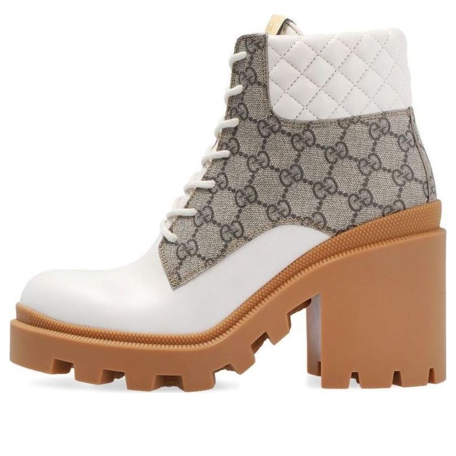 (WMNS) Gucci GG Ankle Boot 'Beige' 659691-UC810-9066