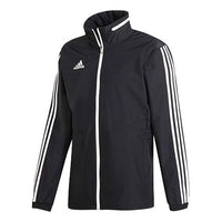 adidas Tiro19 Aw Jacket Logo Printing Stand Collar Sports Hooded Jacket Black D95937
