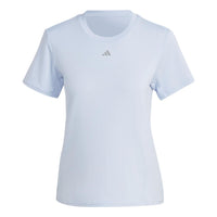 (WMNS) adidas Logo Hiit Heat.rdy Sweat-conceal T-Shirts 'Blue' II3245