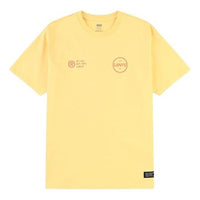 Men's Levis Round Neck Alphabet Printing Short Sleeve Yellow 87373-0004