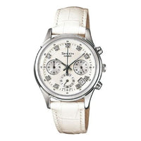 CASIO SHEEN Series Retro Large Casual Strap quartz Business Watch SHE- White Analog 5023L-7A