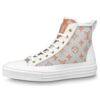 (WMNS) LOUIS VUITTON Stellar Ankle Sneakers 'White Grey Orange' 1A8NK5