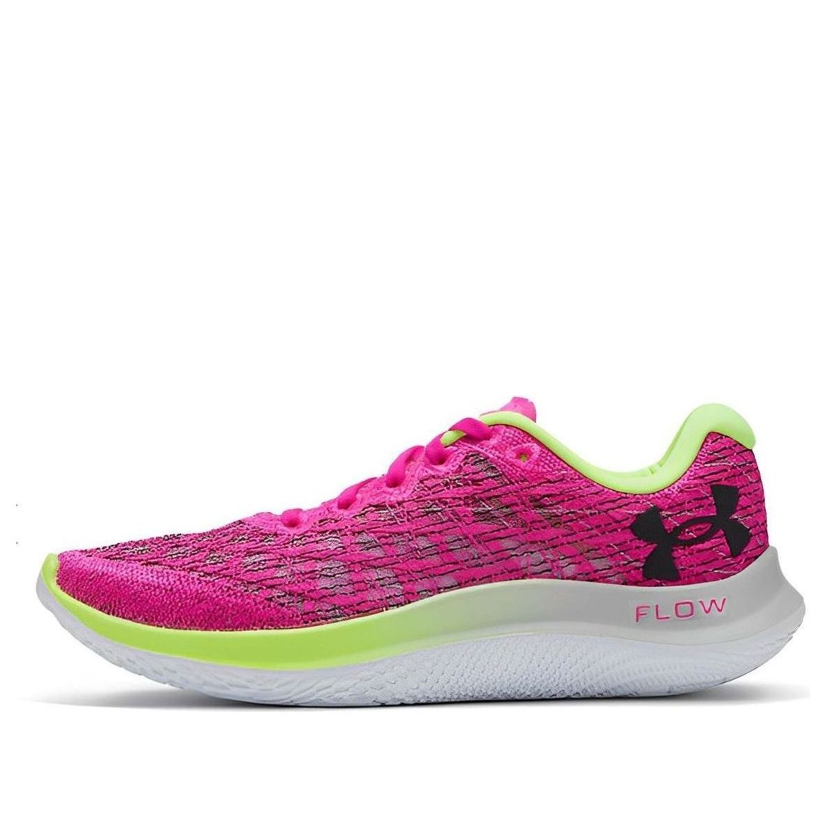 (WMNS) Under Armour Flow Velociti Wind 2 'Rebel Pink Lime' 3024911-602