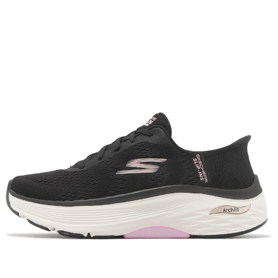 (WMNS) Skechers Go Run Max Cushioning Arch Fit 'Black Pink' 128930-BKPK