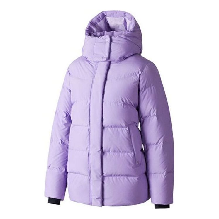 (WMNS) Skechers Woven Mid-Length Down Jacket 'Purple' P423W023-010Y