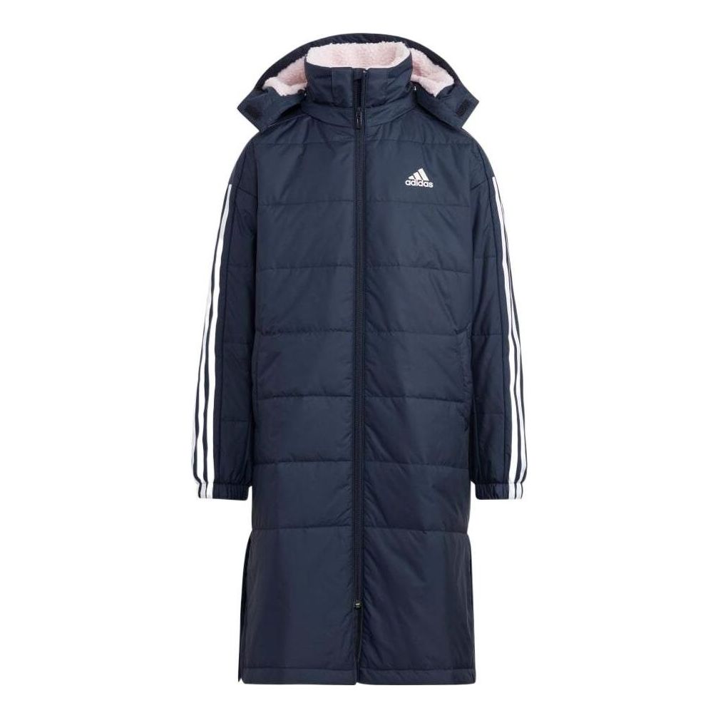(GS) adidas BOA Long Coat Asia Sizing 'Black White' HM7169