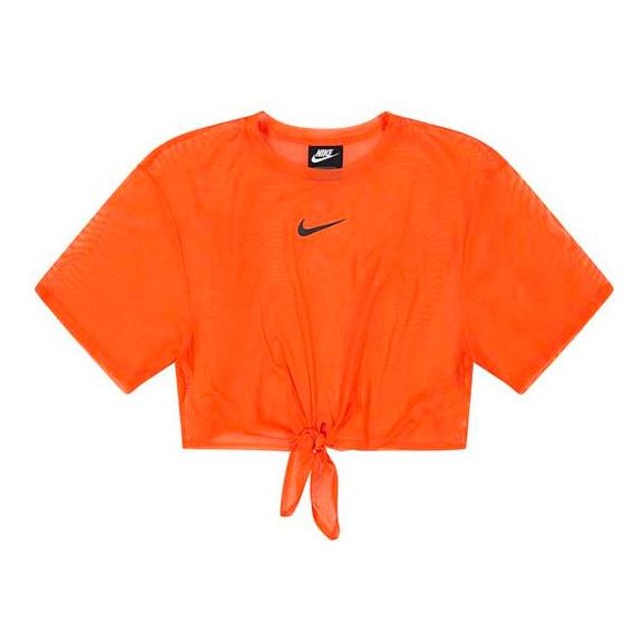 (WMNS) Nike Sportswear Sports Round Neck Short Sleeve Orange CJ2702-891