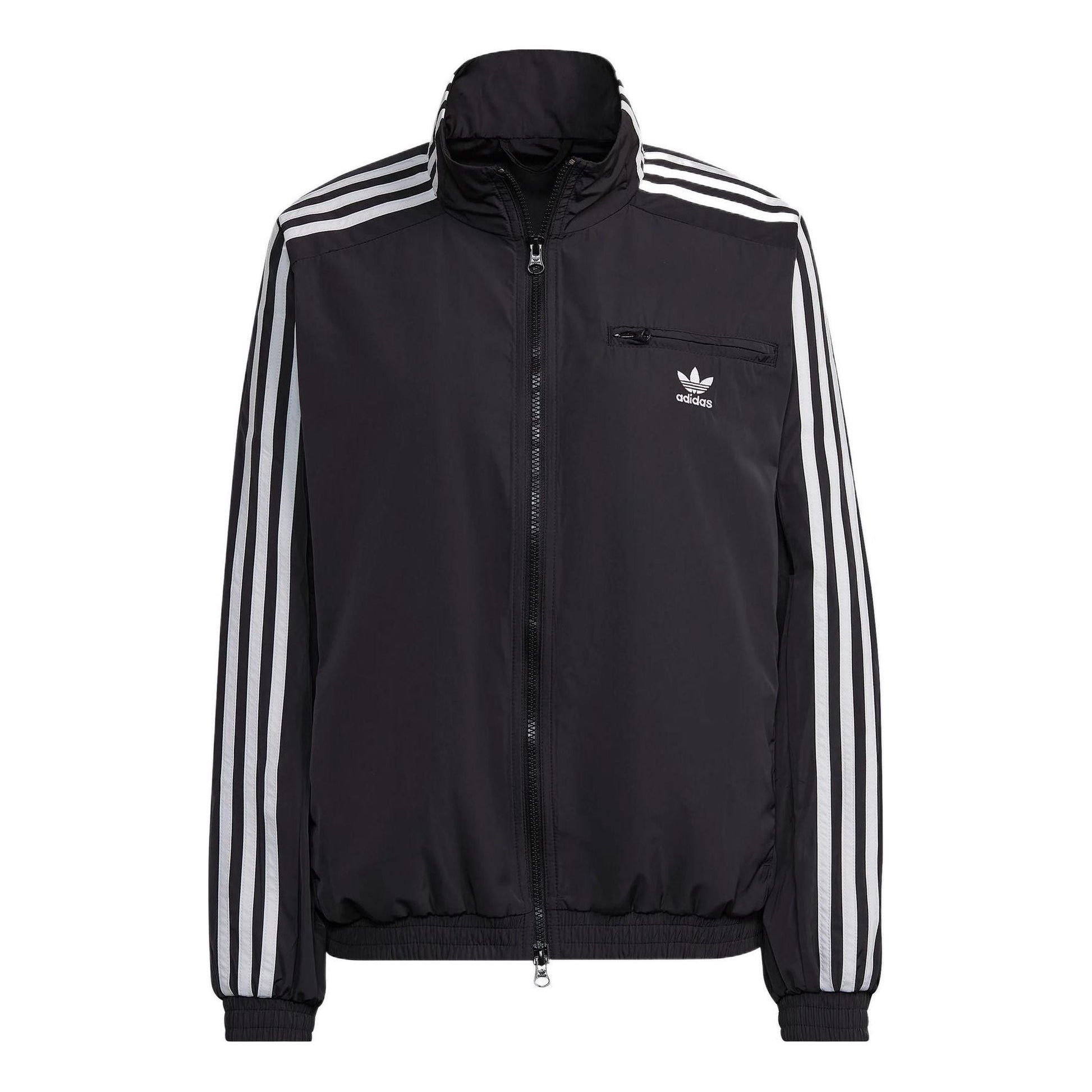 (WMNS) adidas Adicolor Classics Track Jacket Asia Sizing 'Black White' HM2152