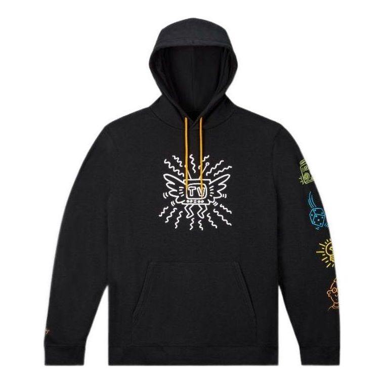 Converse x Keith Haring Fleece Hoodie Asia Sizing 'Black' 10025064-A01