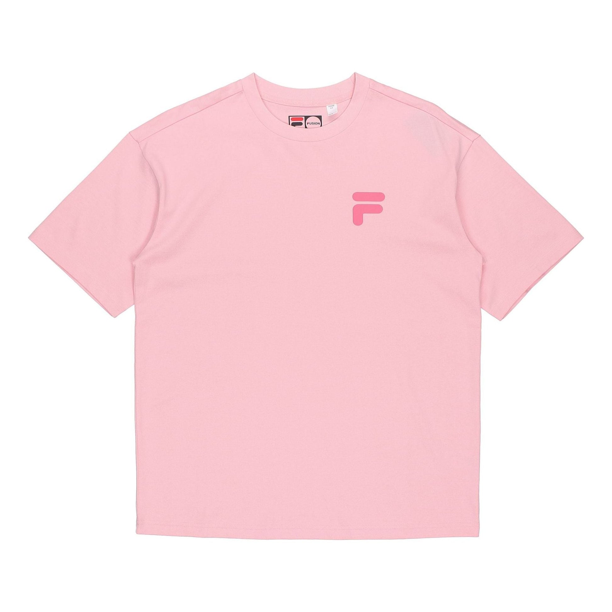 Fila FUSION Casual Sports Round Neck Short Sleeve Couple Style Pink T11U126110F-PK