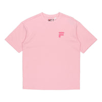 Fila FUSION Casual Sports Round Neck Short Sleeve Couple Style Pink T11U126110F-PK