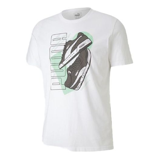 PUMA Sneaker Classic Casual Printing Short Sleeve White 581911-02