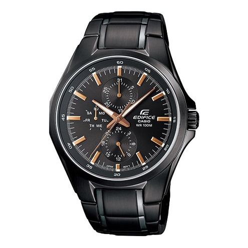 CASIO EDIFICE Waterproof Stainless Steel Strap Mens Black Analog EF-339BK-1A92021